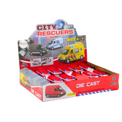 Brandbil 132 Öppningsbara Dörrar Ljus Ljud Drift Röd