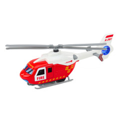 Helikopter Räddnings-, Polis- och Brandkårs- Metall- Driven med Öppningsbara Dörrar | HandlaSmidigt.se