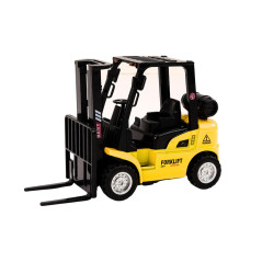 Gaffeltruck med friktionsdrift i metall, gul