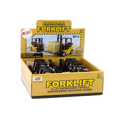 Gaffeltruck med friktionsdrift i metall, gul