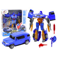 Robotbil 2-i-1 Transformeringstillbehör Vapen Blå