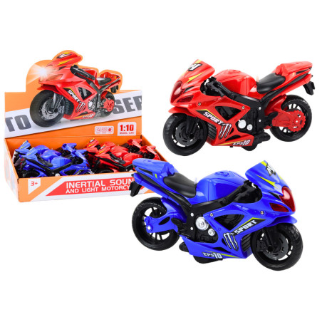 Sportmotorcykel Friktondrift Ljus och Ljud 2 Färger