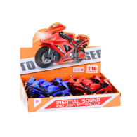 Motocykl Sportowy Napęd Frykcyjny Światło i Dźwięk 2 Kolory