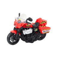 Polisens motorcykel 110 Ljus Ljud Vit Röd
