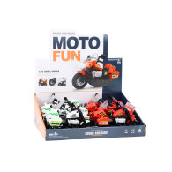 Polisens motorcykel 110 Ljus Ljud Vit Röd