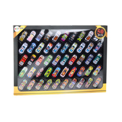 Set av bilbilar med färgglada 50 stycken med drivning