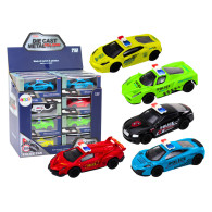 Bil Rescuetruck Polis 143 Metall Drivgummi Hjul