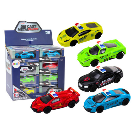 Bil Rescuetruck Polis 143 Metall Drivgummi Hjul