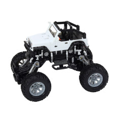 Terrängfordon för klättring med fyrhjulsdrift och stötdämpare