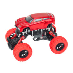 Terrängfordon för klättring med fyrhjulsdrift och stötdämpare