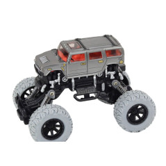 Terrängfordon för klättring med fyrhjulsdrift och stötdämpare