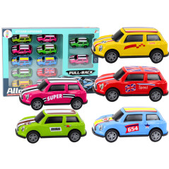 Set med Färgglada Drivna Bilar och Lastbilar 12 stycken