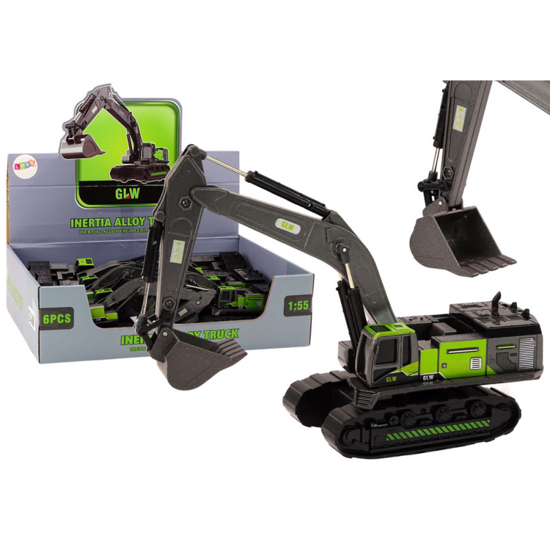 Bandgrävare med metallskopa 155 Svart-Grön