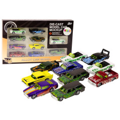 Biluppsättning Bilar 164 Metall 10 Stycken