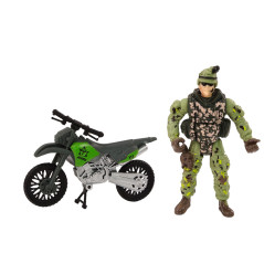 Militärset Militärfordon Stridsvagn Helikopter Soldater Tillbehör Ljud