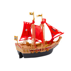 Piratskepp Ljus Ljud Hjul Svart