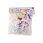 Set av figurer Enhörning Pegasus Vit Vingar Magiska 6 st.