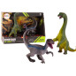 Set av dinosauriefigurer Brachiosaurus Velociraptor 2 st