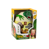 Ägg med dinosaurier att måla, färger, penslar DIY Grön