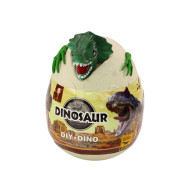 Ägg med dinosaurier att måla, färger, penslar DIY Grön