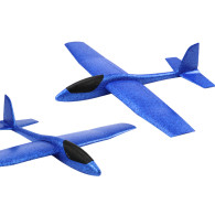 Stor Styropianflygplan Lätt Skumsegelflygplan Blå 68CM