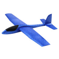 Stor Styropianflygplan Lätt Skumsegelflygplan Blå 68CM