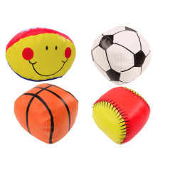 Mjuka bollsporter basketboll rugby fotboll baseball set 4 delar.