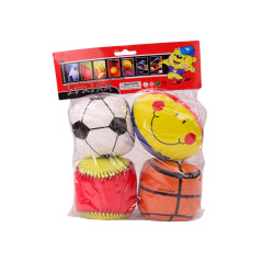 Mjuka bollsporter basketboll rugby fotboll baseball set 4 delar.