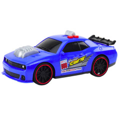 Racerbil Ljus Ljud Öppningsbar Motor Blå