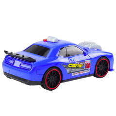 Racerbil Ljus Ljud Öppningsbar Motor Blå