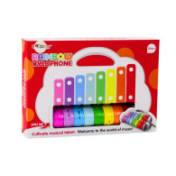 Cymbałki Tęczowe Instrument Dla Dzieci Edukacyjny Interaktywny Kolorowe