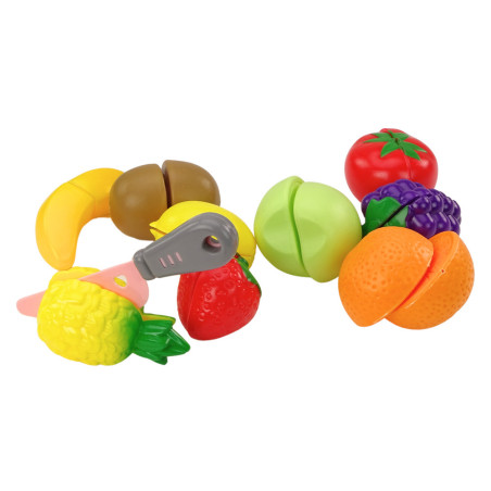 Fruktskärarset i låda 9 delar Grön kniv