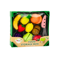 Fruktskärarset i låda 9 delar Grön kniv