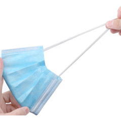 Medicinska masker CE EN 14683:2019 - set - blå färg 10 stycken Promedix PR-280 BFE 98%