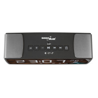 Radiobudzik bluetooth GreenBlue, FM, aux-in, 6W, temperatura, alarm, zegar, akumulator 2200mAh, GB200