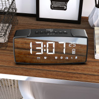 Radiowecker Bluetooth GreenBlue, FM, aux-in, 6W, temperatur, alarm, klocka, batteri 2200mAh, GB200