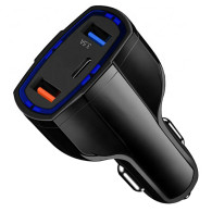 PLS34E Ładowarka sam. qc 3.0 typ-c 2xusb