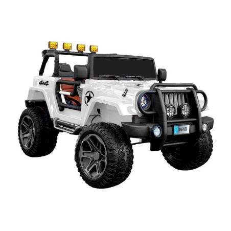 Bil med batteri WXE-1688 4x4 Vit STRONG | HandlaSmidigt.se