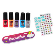 Set för nagelstyling Manikyr Nagellack Nageldekaler Hårtork
