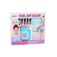 Zestaw Do Stylizacji Paznokci Manicure Lakiery Naklejki Suszarka