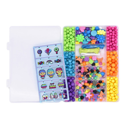 Set av pärlor DIY hängsmycken armband halsband