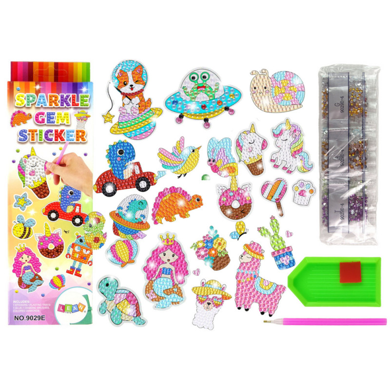 Diamantmålning med klistermärken