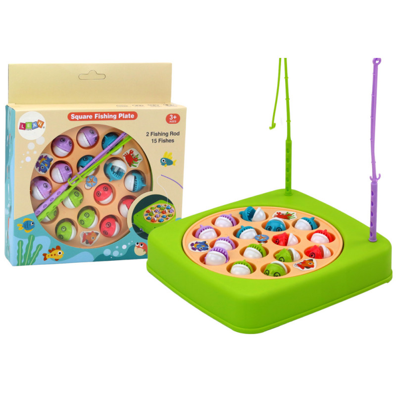 Arkadspel Fiskfångst 15 st Fiskespön Grön