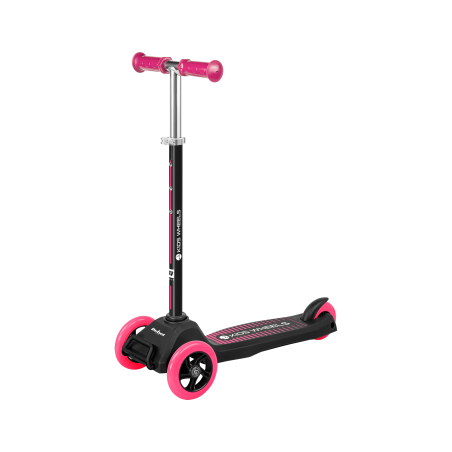 Trehjulig sparkcykel REBEL KIDS WHEELS ROSA