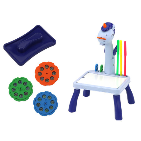 Miniprojektor Bord Tetris 2-i-1 Enhörning Blå