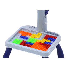 Miniprojektor Bord Tetris 2-i-1 Enhörning Blå