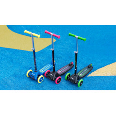 Trehjulig sparkcykel REBEL KIDS WHEELS ROSA