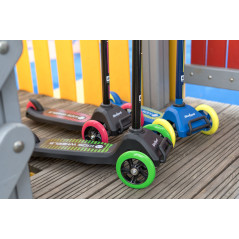 Trehjulig sparkcykel REBEL KIDS WHEELS ROSA