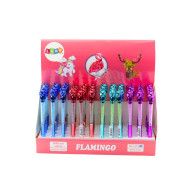 Pennan med enhörning, diamanter, blått bläck, 0,7 mm, mix.