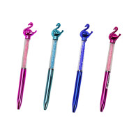 Długopis Z Flamingiem Diamenciki Niebieski Wkład 0.7mm Mix